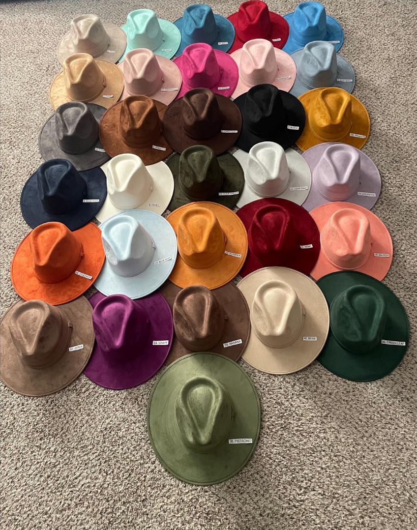 Mexican hat. FEDORA MODEL. Size MEDIUM. Hat with a flat brim. Suede hats.