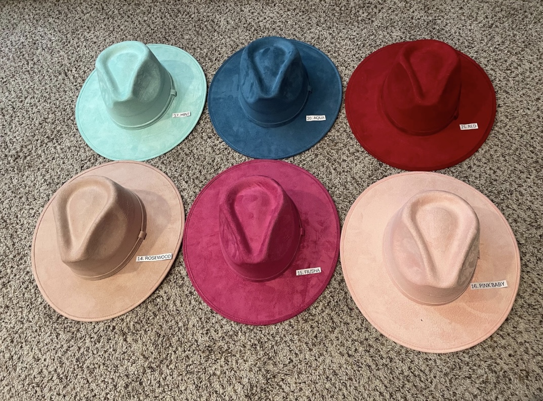 Mexican hat. FEDORA MODEL. Size MEDIUM. Hat with a flat brim. Suede hats. - Image 4