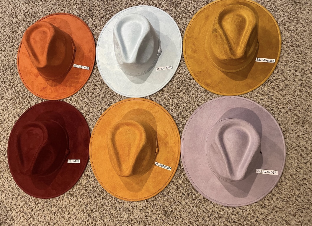 Mexican hat. FEDORA MODEL. Size MEDIUM. Hat with a flat brim. Suede hats. - Image 5