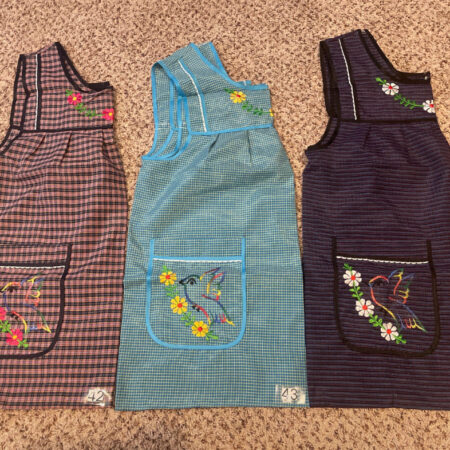 Mexican Apron. Traditional Apron. Mandil bordado. Embroidered Apron. Size L or tall M