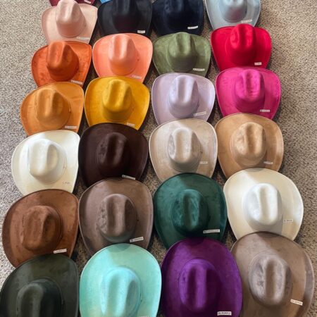 Mexican hat. Chihuahua, SMALL size. Cowboy style hat with folded brim. Vegan suede hat.
