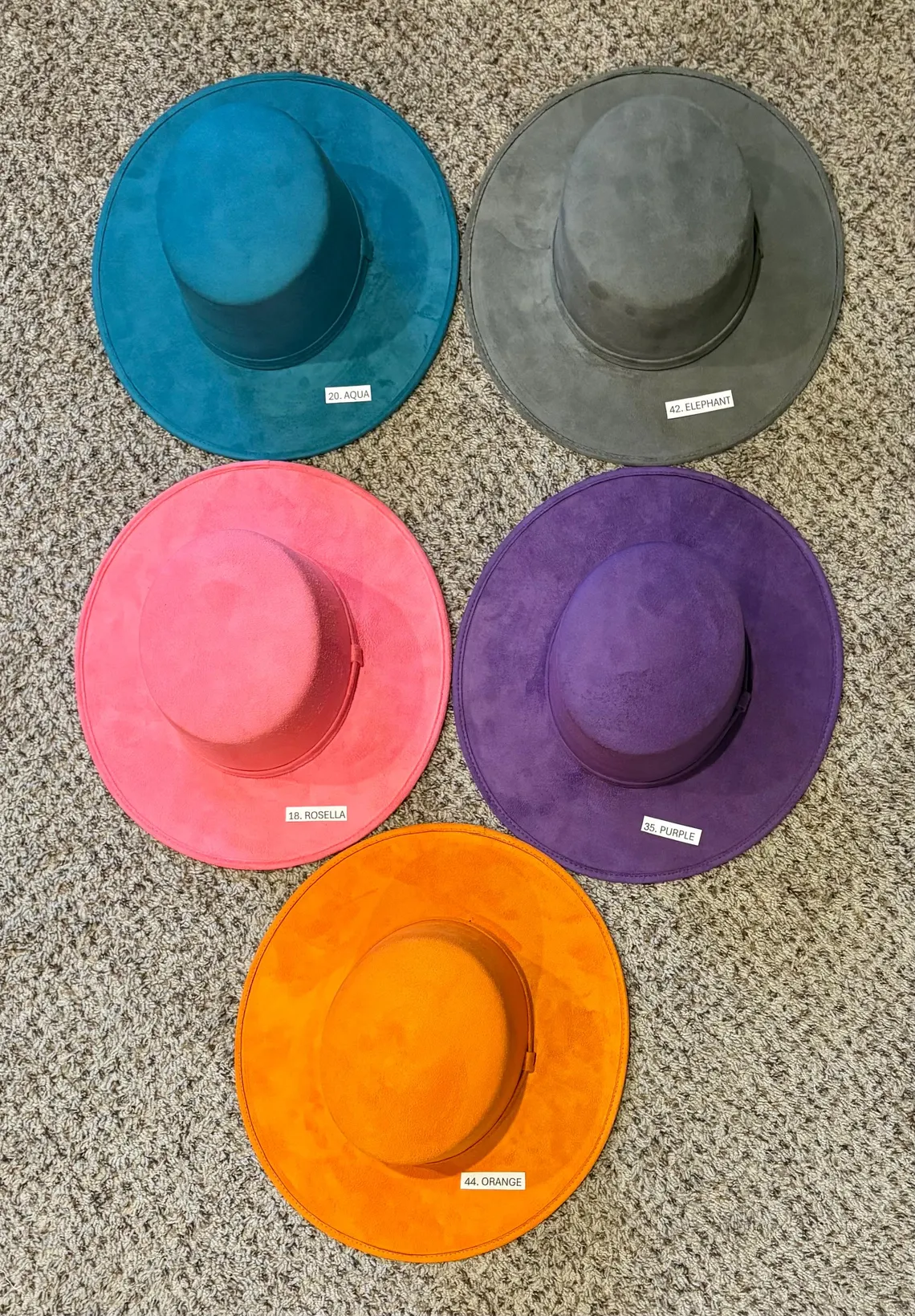 Mexican Hat. Cordobés Style. Size XL Flat brim hat. Vegan suede hat. - Image 8